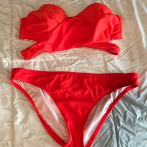 victoria’s secret red/orange bikini